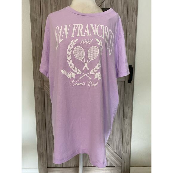 NWT Grayson threads lavender 1X San Francisco T-shirt - Picture 1 of 6